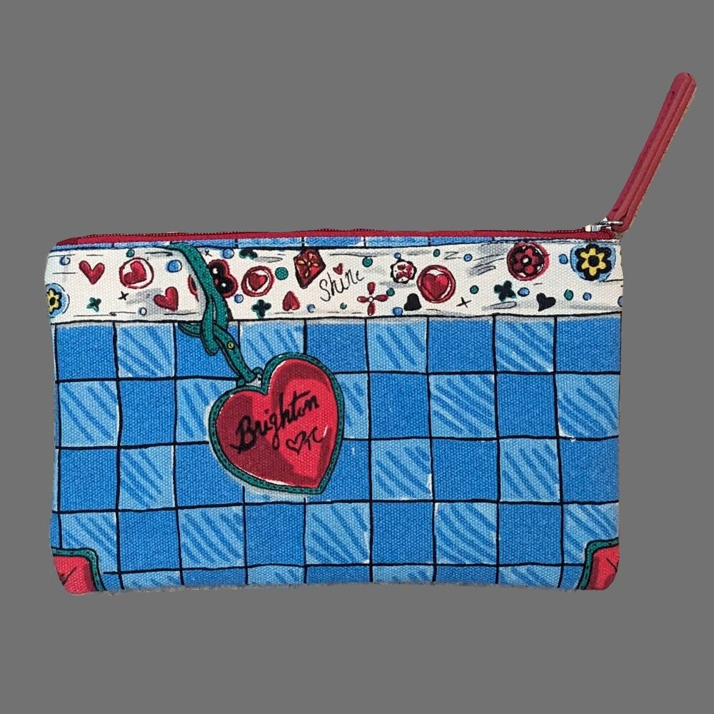 Brighton "With Love From Me To You" Makeup/Pencil Bag Preowned - Picture 2 of 5